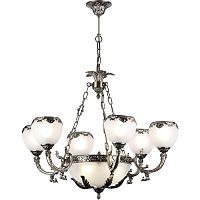 Люстра потолочная девятирожковая на цепочке Rivoli Классика Albertina P8 AB Е14 Медь картинка 